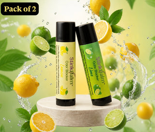 Citrus 911 2 Pack | Lemon and Lime Odor Blocking Nose Balm Set