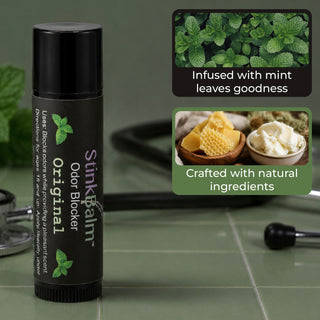 StinkBalm Original | Menthol Eucalyptus Odor Blocking Nose Balm