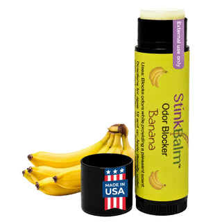 StinkBalm Fruit Basket 2 Pack | Apple and Banana Odor Blocking Nose Balm