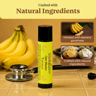 StinkBalm Fruit Basket 2 Pack | Apple and Banana Odor Blocking Nose Balm